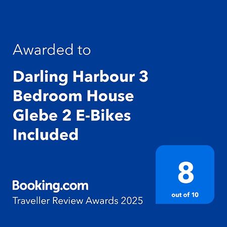 Darling Harbour 3 Bedroom House Glebe 2 E-Bikes Included Сидней Экстерьер фото